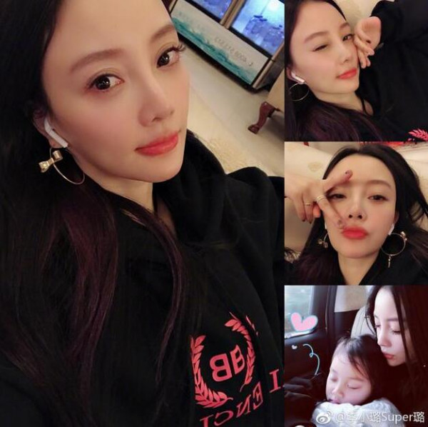 李小璐向甜馨撒娇遭